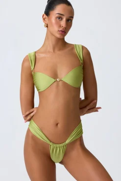 Oh Polly Bikini Sets | Bikini Tops^Embellished Bikini Top in Pear Green PearGreen