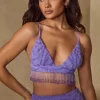 Oh Polly Women'S Clothing Sale - $65 And Under | Women'S Clothing Sale - $40 And Under^Embellished Bra Top in Purple
