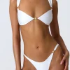 Oh Polly Bikini Sets | Bikini Bottoms^Embellished Cheeky Bikini Bottoms in White