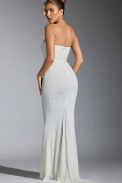 Oh Polly Party Dresses | Bride To Be^Embellished Corset Gown in White