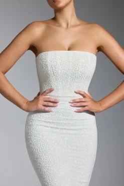 Oh Polly Party Dresses | Bride To Be^Embellished Corset Gown in White