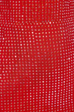 Oh Polly Party Dresses | Homecoming Dresses^Embellished Corset Mini Dress in Fire Red FireRed
