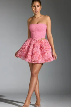 Oh Polly Party Dresses | Birthday^Embellished Corset Top in Pink