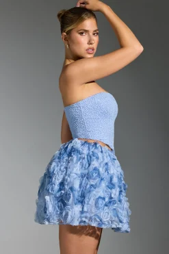 Oh Polly Co-Ords | Tops^Embellished Corset Top in Blue