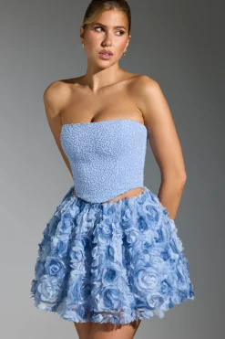 Oh Polly Co-Ords | Tops^Embellished Corset Top in Blue
