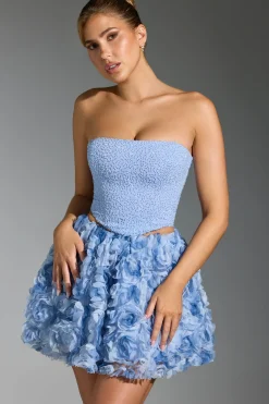 Oh Polly Co-Ords | Tops^Embellished Corset Top in Blue