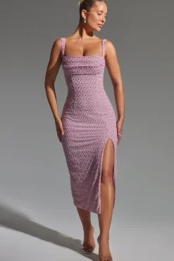Oh Polly Party Dresses | Homecoming Dresses^Embellished Cowl-Neck Midaxi Dress in Mauve