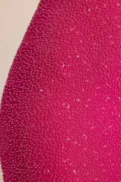 Oh Polly Party Dresses | Birthday^Embellished Cut Out Maxi Dress in Fuchsia