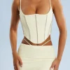 Oh Polly Women'S Clothing Sale - $65 And Under | Women'S Clothing Sale - $40 And Under^Embellished Cut Out Mini Skirt in Ivory