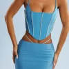 Oh Polly Women'S Clothing Sale - $65 And Under | Women'S Clothing Sale - $40 And Under^Embellished Cut Out Mini Skirt in Blue