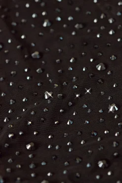 Oh Polly Women'S Clothing Sale - $65 And Under^Embellished Cut-Out Mini Dress in Black