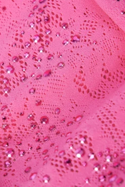 Oh Polly Women'S Clothing Sale - $65 And Under | Women'S Clothing Sale - $40 And Under^Embellished Cut-Out Unitard in Bubblegum Pink BubblegumPink