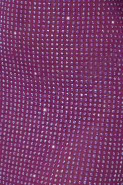 Oh Polly Party Dresses | Birthday^Embellished Draped Ruffle Maxi Dress in Plum