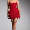 Oh Polly Women'S Clothing Sale - $65 And Under | Party Dresses^Embellished Frill Mini Dress in Red
