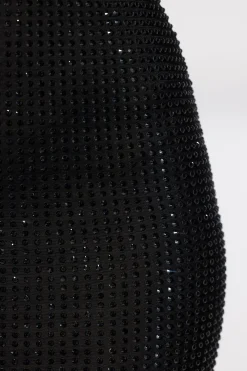 Oh Polly Party Dresses | Homecoming Dresses^Embellished Halter Neck Low Back Evening Gown in Black