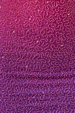 Oh Polly Women'S Clothing Sale - $65 And Under | Party Dresses^Embellished Halter Neck Mini Dress in Pink/Purple Ombré PinkandPurpleOmbré