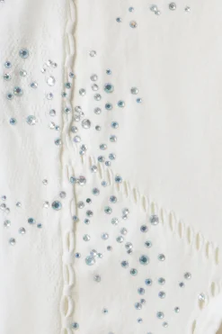 Oh Polly Women'S Clothing Sale - $65 And Under | Women'S Clothing Sale - $40 And Under^Embellished Halterneck Mini Dress in Ivory