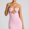 Oh Polly Women'S Clothing Sale - $65 And Under^Embellished Heart Cup Detail Mini Dress in Soft Pink SoftPink