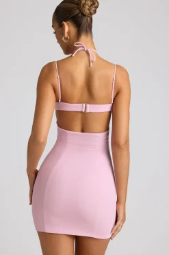Oh Polly Women'S Clothing Sale - $65 And Under^Embellished Heart Cup Detail Mini Dress in Soft Pink SoftPink