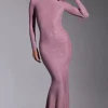 Oh Polly Wedding Guest | Party Dresses^Embellished Long Sleeve Evening Gown in Light Pink LightPink