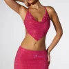 Oh Polly Women'S Clothing Sale - $65 And Under | Women'S Clothing Sale - $40 And Under^Embellished Low Rise Mini Skirt in Hot Pink HotPink