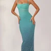 Oh Polly Wedding Guest | Party Dresses^Embellished Maxi Dress in Blue Ombré BlueOmbré