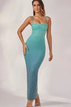 Oh Polly Wedding Guest | Party Dresses^Embellished Maxi Dress in Blue Ombré BlueOmbré
