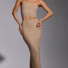 Oh Polly Skirts & Skorts | Co-Ords^Embellished Mid Rise Gown Skirt in Gold