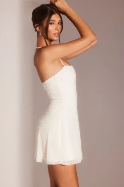 Oh Polly Party Dresses | Bride To Be^Embellished Multi Wear A-Line Mini Dress in White