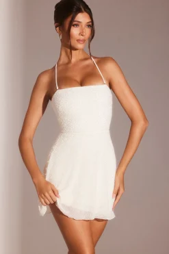 Oh Polly Party Dresses | Bride To Be^Embellished Multi Wear A-Line Mini Dress in White