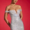Oh Polly Party Dresses | Birthday^Embellished Off-Shoulder Mini Dress in White