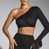 Oh Polly Women'S Clothing Sale - $65 And Under | Women'S Clothing Sale - $40 And Under^Embellished One Shoulder Top in Black