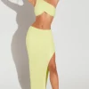 Oh Polly Women'S Clothing Sale - $65 And Under | Women'S Clothing Sale - $40 And Under^Embellished Side Split Maxi Skirt in Lime Green LimeGreen
