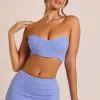 Oh Polly Women'S Clothing Sale - $65 And Under | Women'S Clothing Sale - $40 And Under^Embellished Strapless Corset Top in Powder Blue PowderBlue