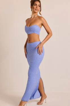 Oh Polly Women'S Clothing Sale - $65 And Under | Women'S Clothing Sale - $40 And Under^Embellished Strapless Corset Top in Powder Blue PowderBlue