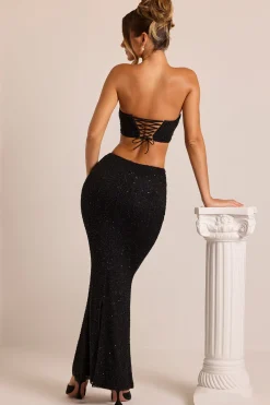 Oh Polly Women'S Clothing Sale - $65 And Under | Women'S Clothing Sale - $40 And Under^Embellished Strapless Corset Top in Black
