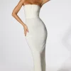 Oh Polly Party Dresses | Bride To Be^Embellished Strapless Evening Gown in Ivory