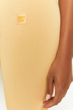 Oh Polly Women'S Clothing Sale - $65 And Under | Women'S Clothing Sale - $40 And Under^Energise Ribbed Tie Front Full Length Leggings in Yellow