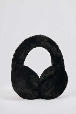 Oh Polly Gym Accessories^Faux-Fur Earmuffs in Black