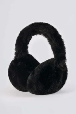 Oh Polly Gym Accessories^Faux-Fur Earmuffs in Black