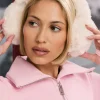 Oh Polly Gym Accessories^Faux-Fur Earmuffs in Ice White IceWhite