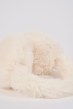 Oh Polly Gym Accessories^Faux-Fur Earmuffs in Ice White IceWhite