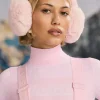Oh Polly Gym Accessories^Faux-Fur Earmuffs in Pastel Pink PastelPink