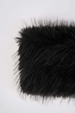Oh Polly Gym Accessories^Faux-Fur Headband in Black
