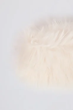 Oh Polly Gym Accessories^Faux-Fur Headband in Ice White IceWhite