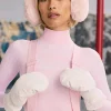 Oh Polly Gym Accessories^Faux-Leather Gloves in Ice White IceWhite
