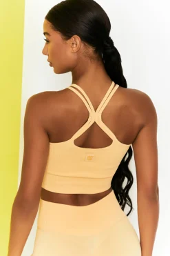 Oh Polly Women'S Clothing Sale - $65 And Under | Women'S Clothing Sale - $40 And Under^Feel Your Power Ribbed Racer Crop Top in Yellow