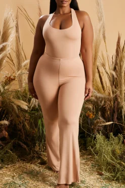 Oh Polly Women'S Clothing Sale - $65 And Under | Women'S Clothing Sale - $40 And Under^Figure You Out Split Hem Leggings in Tan