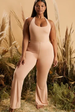 Oh Polly Women'S Clothing Sale - $65 And Under | Women'S Clothing Sale - $40 And Under^Figure You Out Split Hem Leggings in Tan