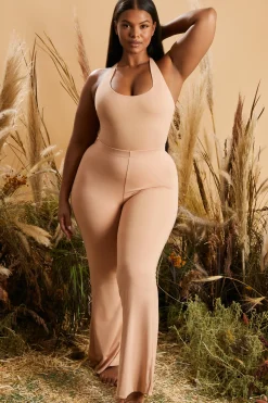 Oh Polly Women'S Clothing Sale - $65 And Under | Women'S Clothing Sale - $40 And Under^Figure You Out Split Hem Leggings in Tan